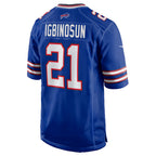 B.Bills #21 Davison Igbinosun Royal KLUNKIM Team Game Jersey
