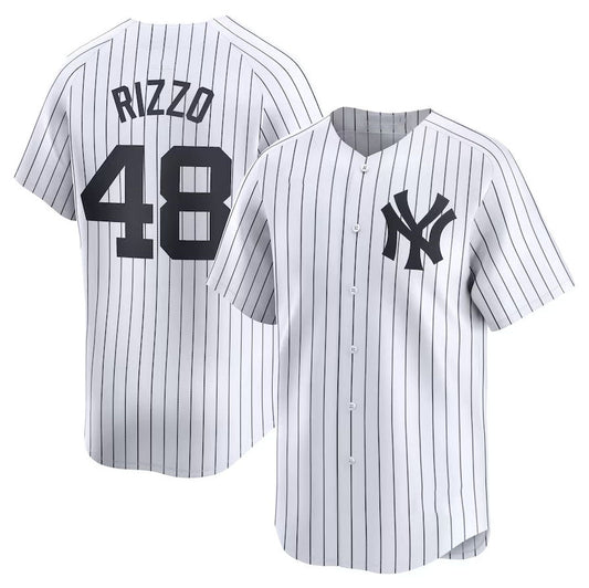 New York Yankees #48 Anthony Rizzo Home Limited Player Jersey - White Stitches Baseball Jerseys