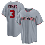 Washington Nationals #3 Dylan Crews Gray KLUNKIM Road Replica Jersey