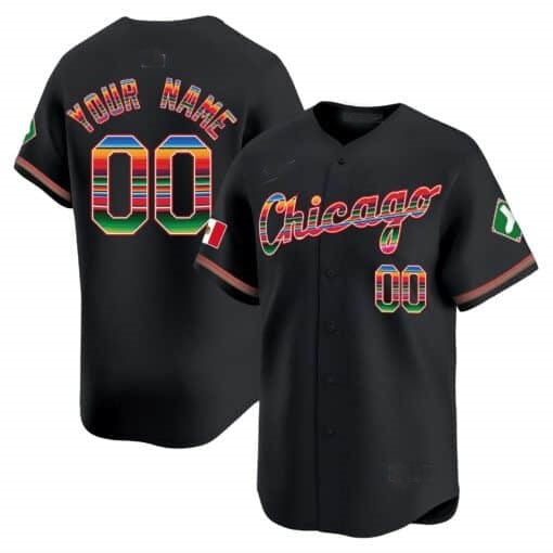 Custom Chicago White Sox Mexico Vapor Premier Limited Jersey V3- Black KLUNKIM