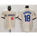 Los Angeles Dodgers #18 Yoshinobu Yamamoto Number Cream KLUNKIM 2024 City Connect Limited Stitched Jerseys
