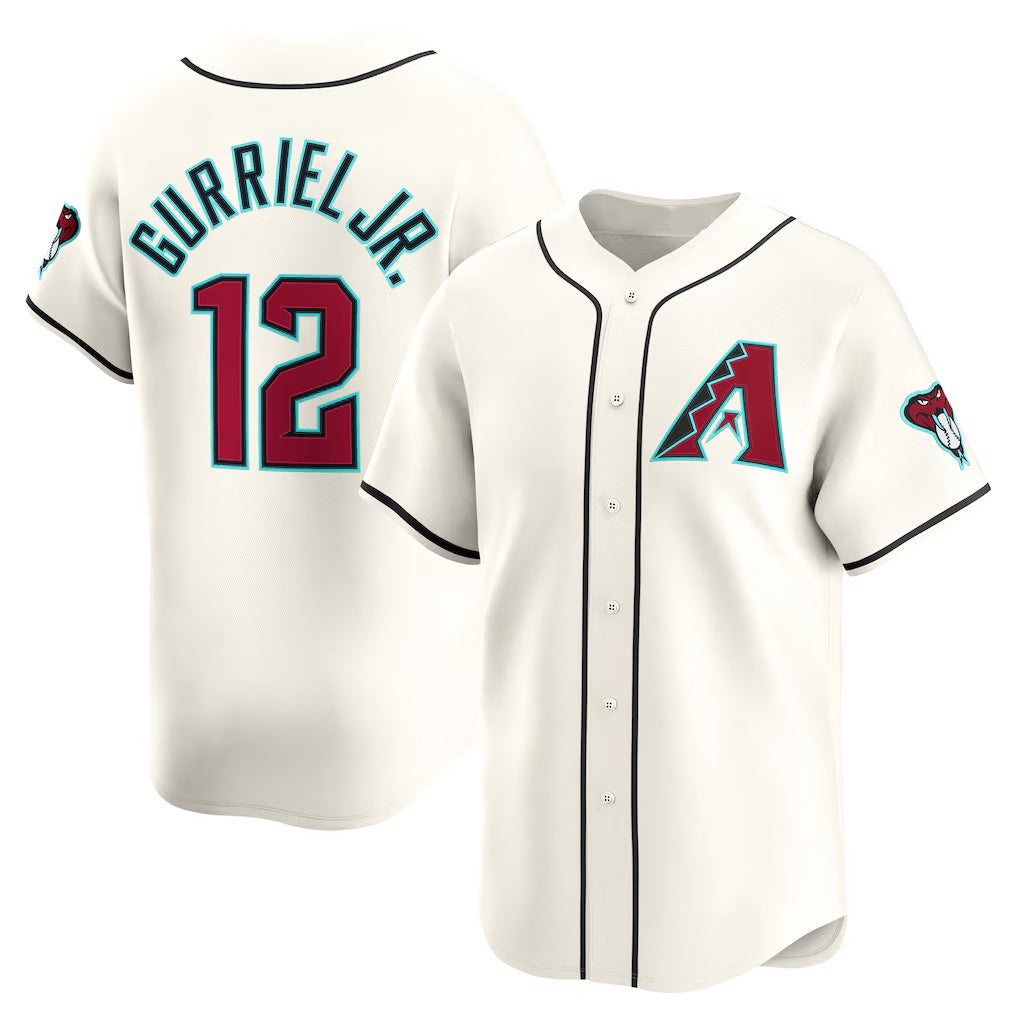 Arizona Diamondbacks #12 Lourdes Gurriel Jr. Cream KLUNKIM Home Limited Player Jersey