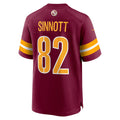 W.Commanders #82 Ben Sinnott Burgundy KLUNKIM Game Jersey