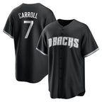 Arizona Diamondbacks #7 Corbin Carroll Player Black KLUNKIM Game Home Stitched Jerseys