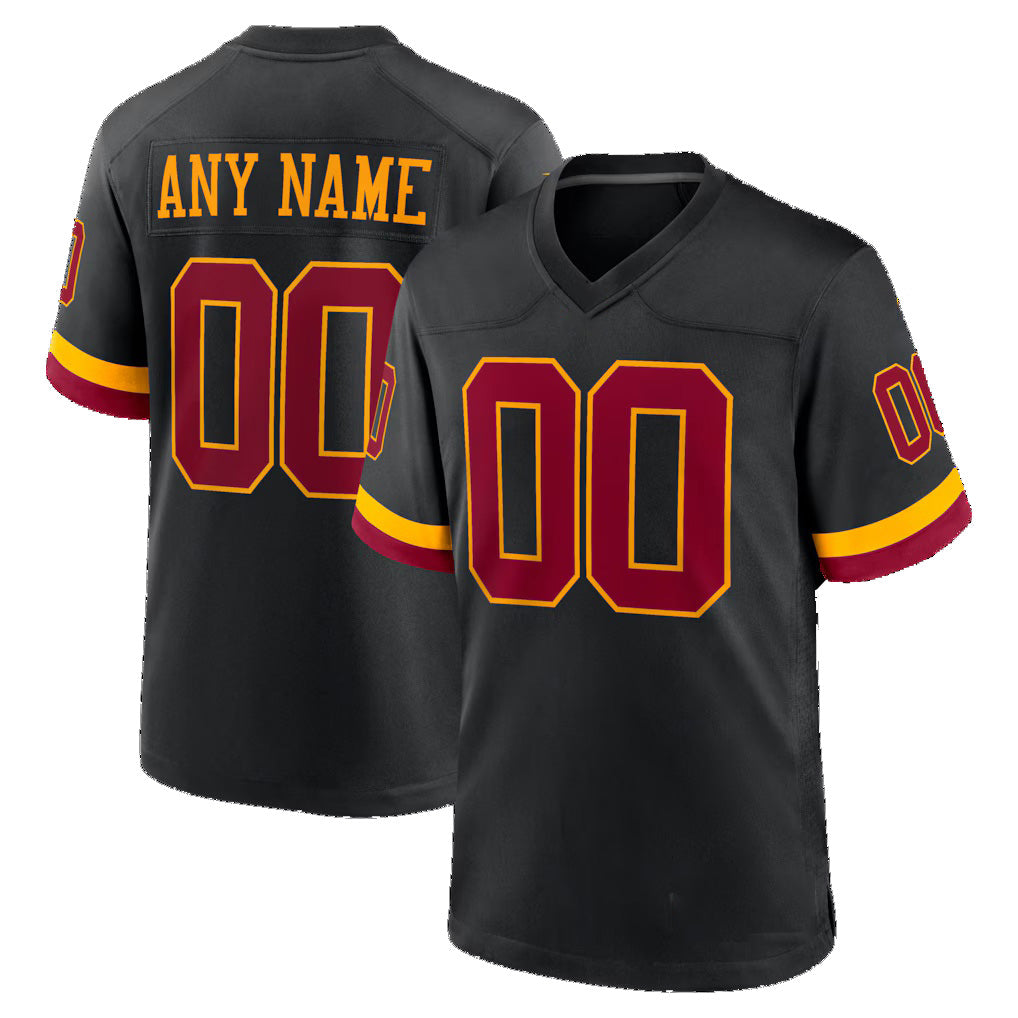 Custom W.Commanders Black KLUNKIM Hail Raiser Alternate Game Jersey
