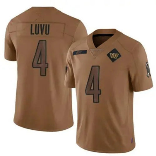 W.Commanders #4 Frankie Luvu Brown 2023 Salute To Service Limited Stitched Jersey American Football Jerseys