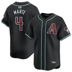 Arizona Diamondbacks #4 Ketel Marte Player Black KLUNKIM Limited Home Game Stitched Jerseys