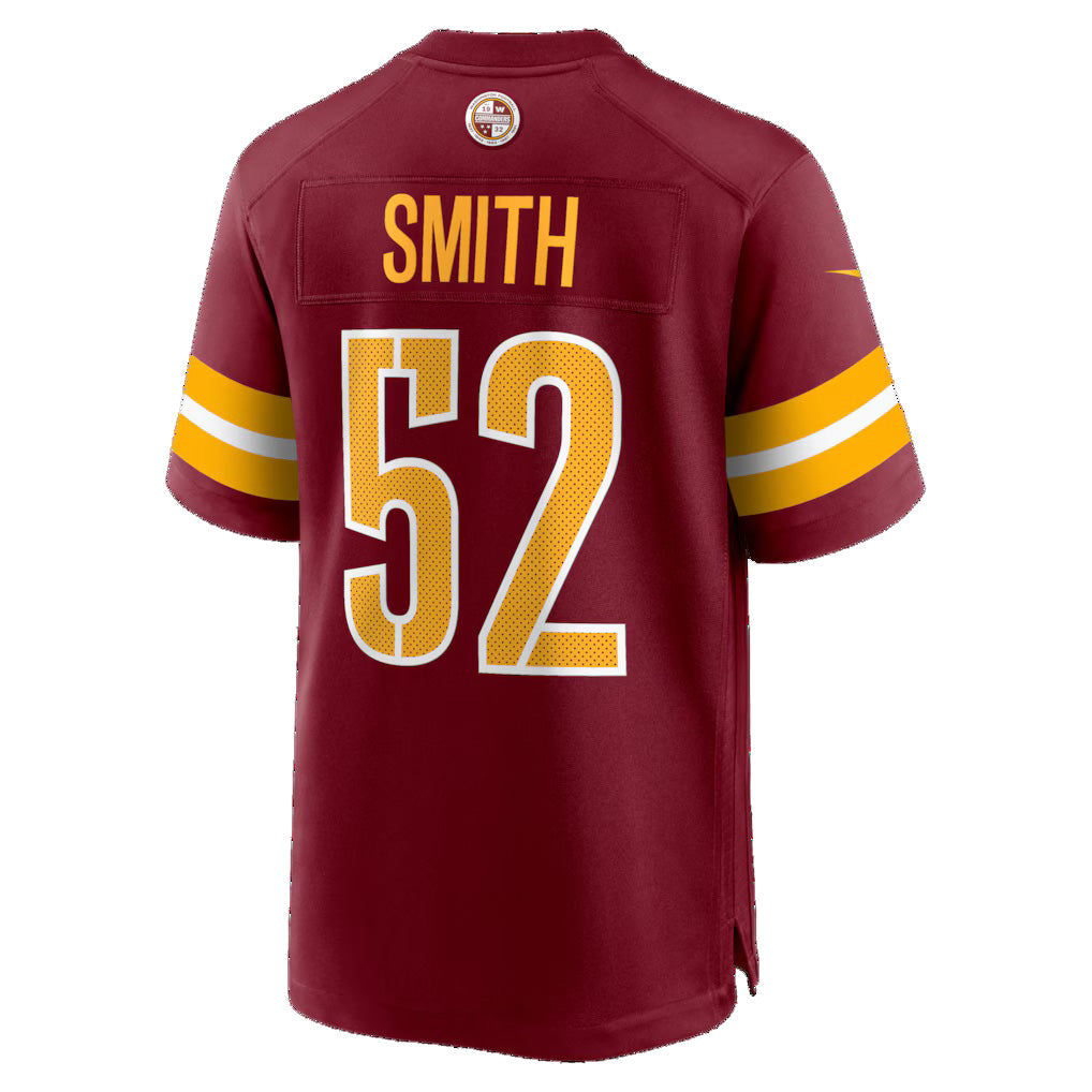 W.Commanders #52 Preston Smith Burgundy KLUNKIM Team Game Jersey
