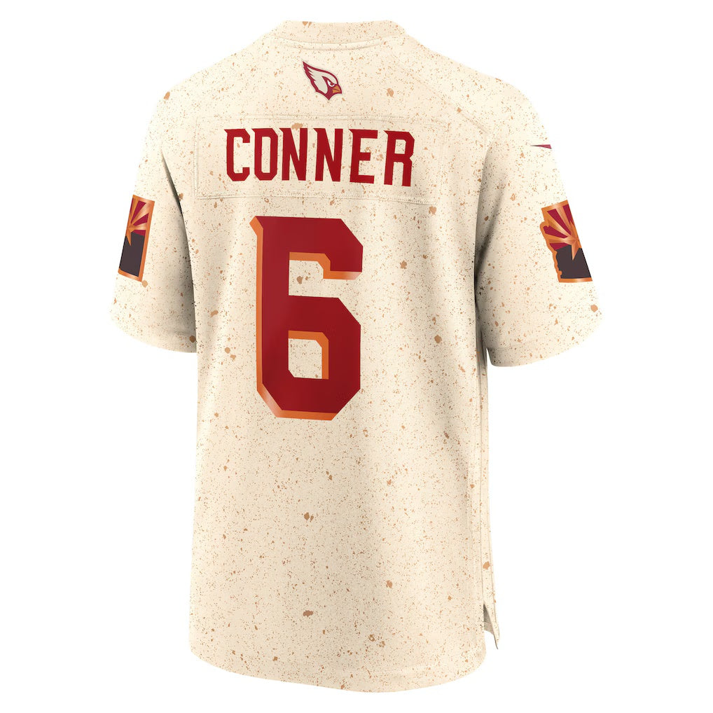 A.Cardinals #6 James Conner Natural KLUNKIM 2025 Rivalries Collection Game Jersey