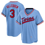 Minnesota Twins #3 Harmon Killebrew Light Blue KLUNKIM Road Cooperstown Collection Player Jersey