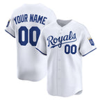 Custom Kansas City Royals KLUNKIM White Home Limited Jersey