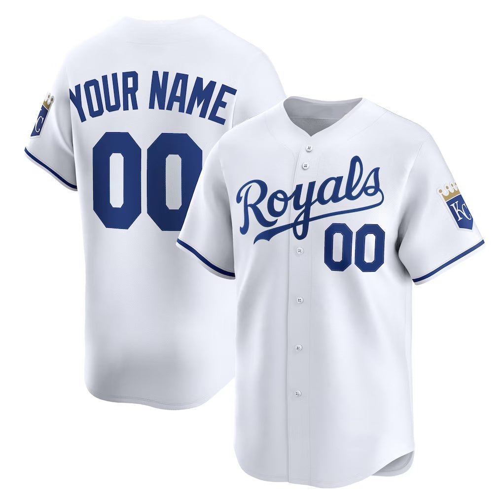 Custom Kansas City Royals KLUNKIM White Home Limited Jersey