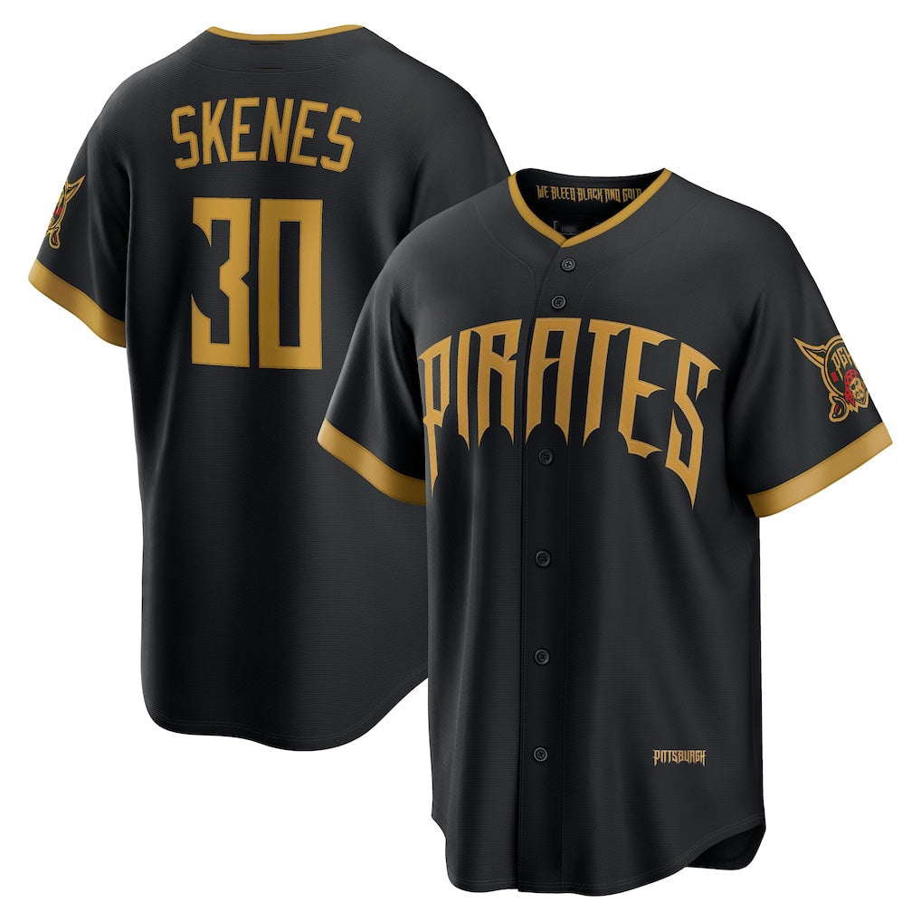 Pittsburgh Pirates #30 Paul Skenes Black KLUNKIM 2026 City Connect Stadium Jersey