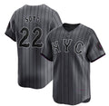 New York Mets #22 Juan Soto Graphite KLUNKIM 2024 City Connect Limited Stitched Jersey