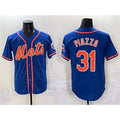 New York Mets #31 Mike Piazza Blue KLUNKIM Cool Base Stitched Jersey
