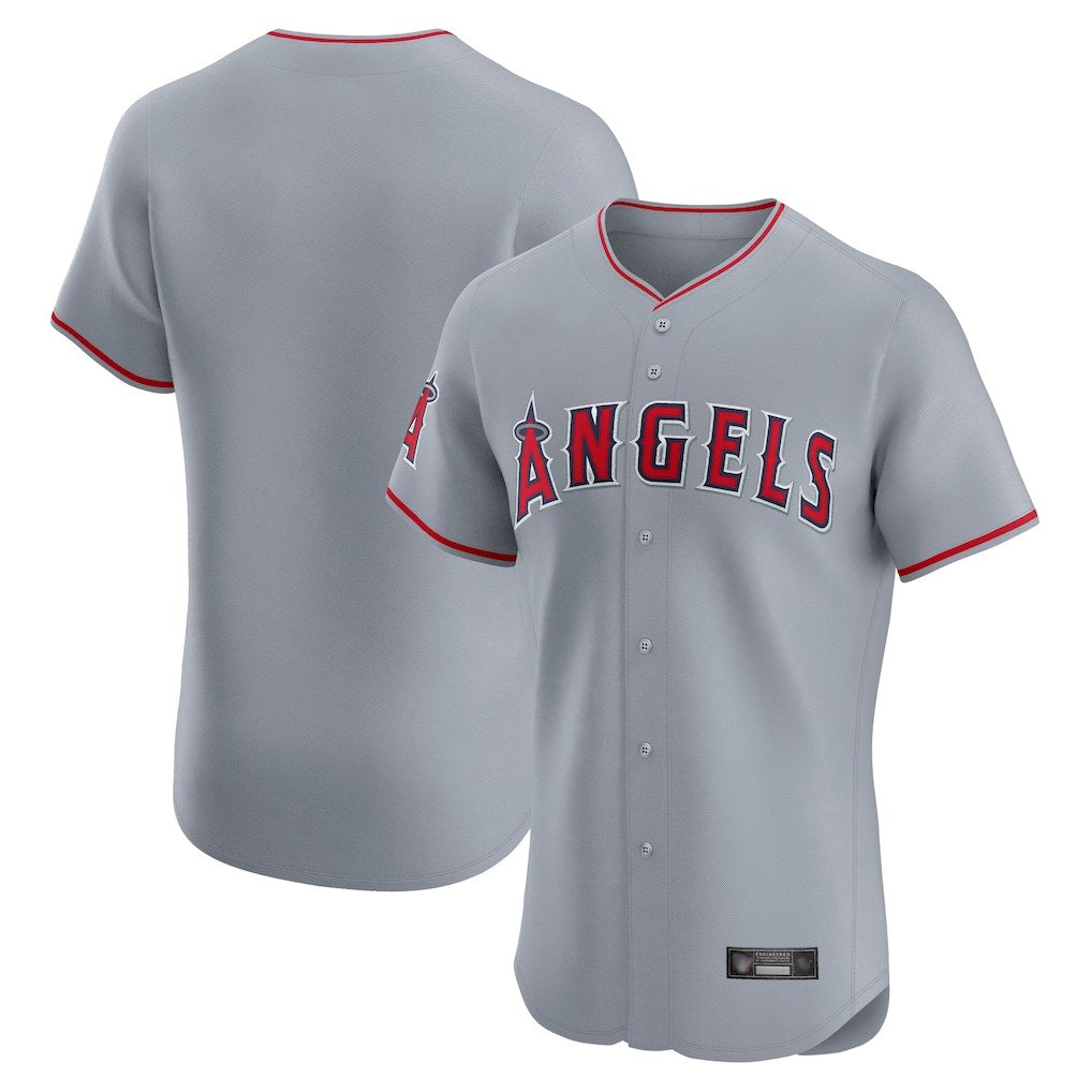 Los Angeles Angels Blank Player Gray KLUNKIM Home Limited Elite Stitched Jerseys