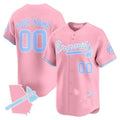 Custom Atlanta Braves Bubblegum Pink Vapor Premier Limited Jersey ¨C All Stitched-Pink KLUNKIM