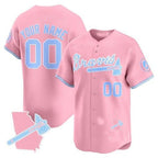 Custom Atlanta Braves Bubblegum Pink Vapor Premier Limited Jersey ¨C All Stitched-Pink KLUNKIM