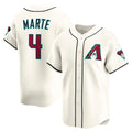 Arizona Diamondbacks #4 Ketel Marte Cream KLUNKIM Home Limited Player Jersey