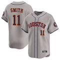 Houston Astros #11 Cam Smith Player Gray KLUNKIM Home Limited Stitched Jerseys