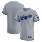 Los Angeles Dodgers Blank Player Gray KLUNKIM Limited Elite Home Stitched Jerseys