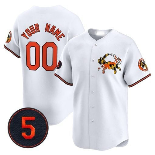 Custom Baltimore Orioles Robinson Patch Vapor Premier Limited Jersey V3 ¨C White KLUNKIM