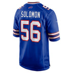 B.Bills #56 Javon Solomon Royal KLUNKIM Game Jersey