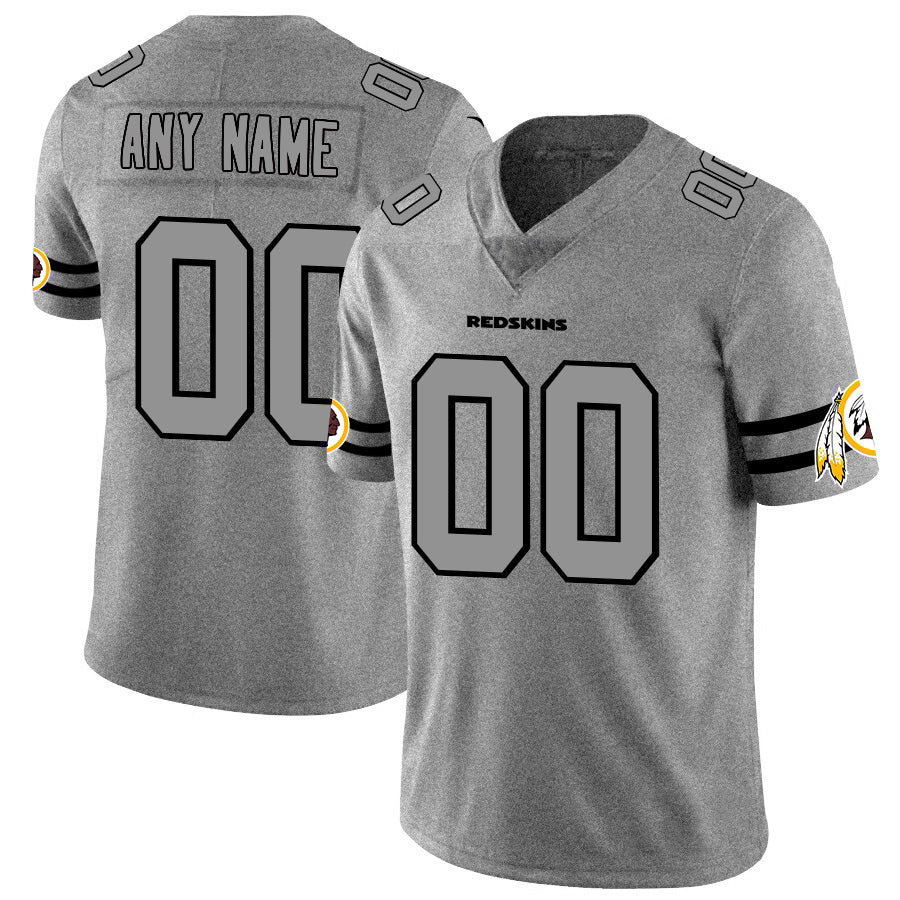 Custom W.Redskins 2019 Gray KLUNKIM Gridiron Gray Vapor Untouchable Limited Jersey