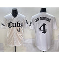 Chicago Cubs #4 Pete Crow-Armstrong White KLUNKIM 'Gothic North Side Edition' Vapor Premier Limited Stitched Jersey