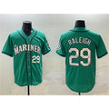 Seattle Mariners #29 Cal Raleigh Aqua KLUNKIM Limited Stitched jersey