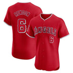 Los Angeles Angels #6 Anthony Rendon Player Red KLUNKIM Home Limited Elite Stitched Jerseys