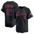 New York Mets #12 Francisco Lindor Black KLUNKIM Alternate Limited Jersey