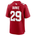 A.Cardinals #29 Denzel Burke Cardinal KLUNKIM Team Game Jersey