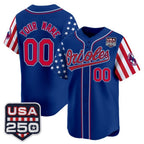 Custom Baltimore Orioles America 250 Edition Vapor Premier Limited Royal KLUNKIM Stitched Jerseys