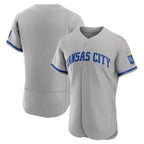 Kansas City Royals Blank Grey KLUNKIM Flex Base Stitched Jersey