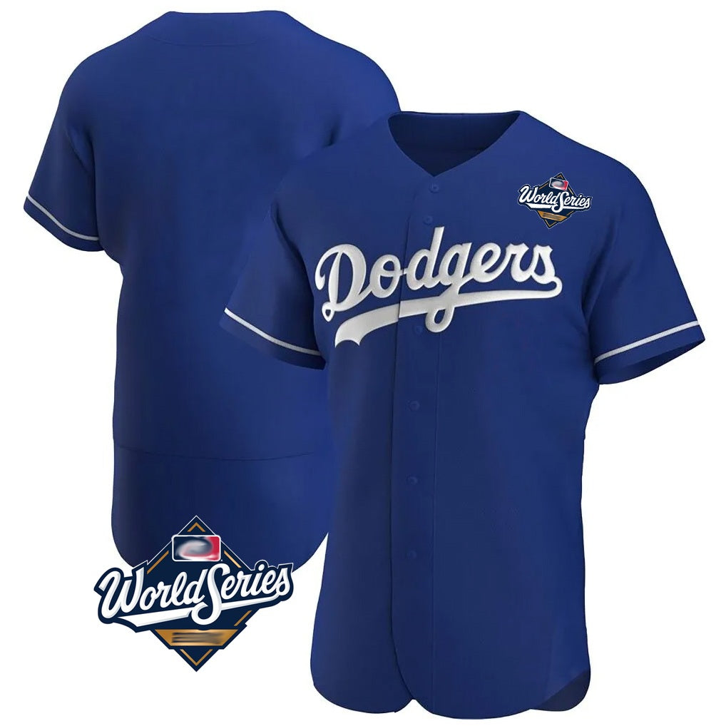 Los Angeles Dodgers Blank Player Royal KLUNKIM Limited Elite Home World Series Stitched Jerseys