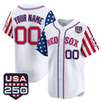 Custom Boston Red Sox America 250 Edition Vapor Premier Limited White KLUNKIM Stitched Jerseys