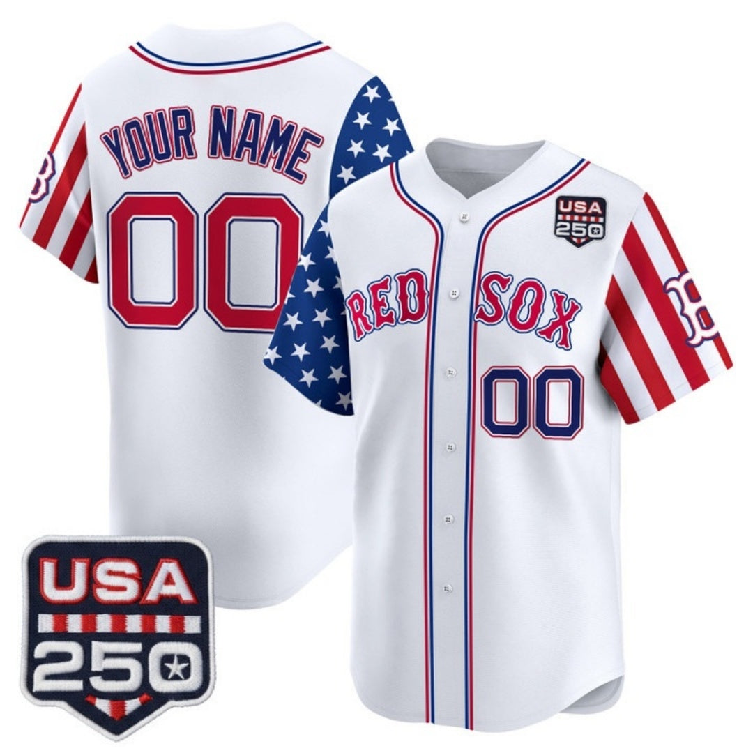Custom Boston Red Sox America 250 Edition Vapor Premier Limited White KLUNKIM Stitched Jerseys