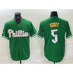 Philadelphia Phillies #5 Bryson Stott Green KLUNKIM 2024 City Connect Stitched Jersey