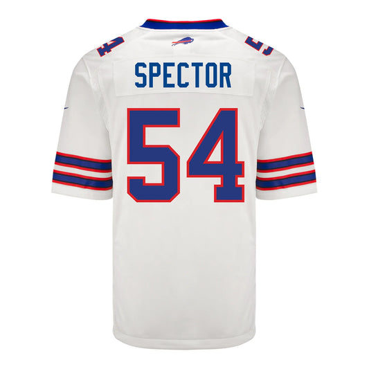 B.Bills #54 Baylon Spector White Game Player Jersey Football Stitched American Jerseys