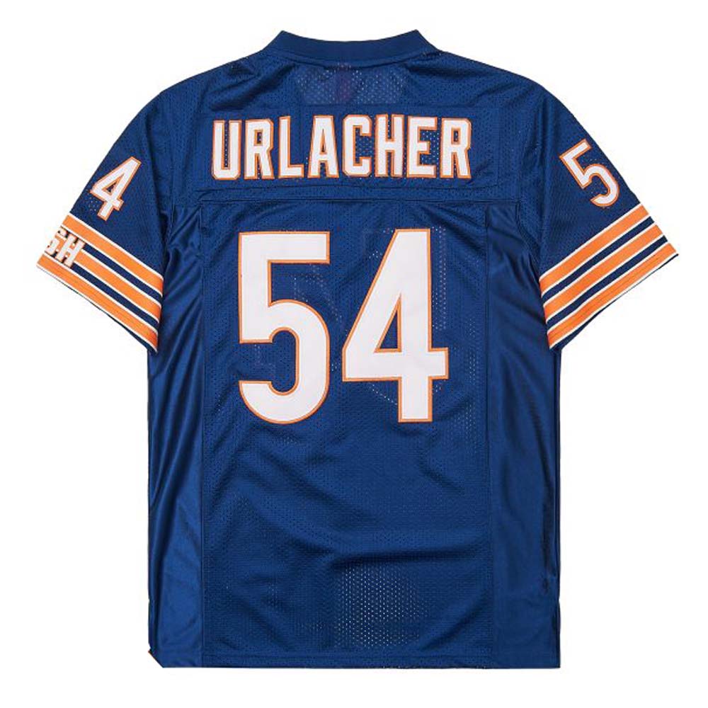 C.Bear #54 Brian Urlacher Navy 2001 Mitchell & Ness Stitched American Mesh Football Jerseys