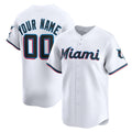 Custom Miami Marlins White KLUNKIM Home Limited Jersey