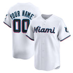 Custom Miami Marlins White KLUNKIM Home Limited Jersey