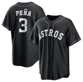 Houston Astros #3 Jeremy Pena Black KLUNKIM Lights Out Limited Stitched Jersey