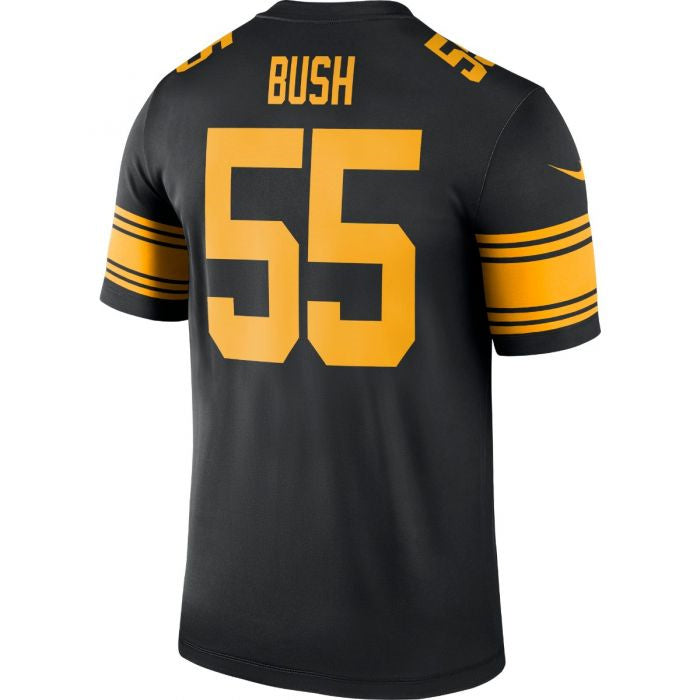 P.Steelers #55 Devin Bush Color Rush Legend Black Stitched American Football Jerseys