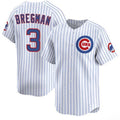 Chicago Cubs #3 Alex Bregman White KLUNKIM 2026 Home Limited Stitched Jersey