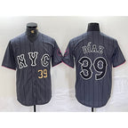 New York Mets #39 Edwin Diaz Gray KLUNKIM 2024 City Connect Cool Base Jersey 3