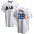 New York Mets #38 Tylor Megill White KLUNKIM Cool Base Stitched Jersey