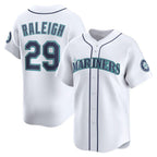 Seattle Mariners #29 Cal Raleigh White KLUNKIM Home Limited Player Jersey
