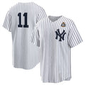 New York Yankees #11 Anthony Volpe White KLUNKIM 2024 World Series Cool Base Stitched Jersey